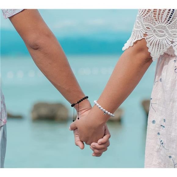 JoycuFF Bf Matching Braclets With Your Bf And Gf Beaded Bracelets For Women Men - Picture 3 of 5